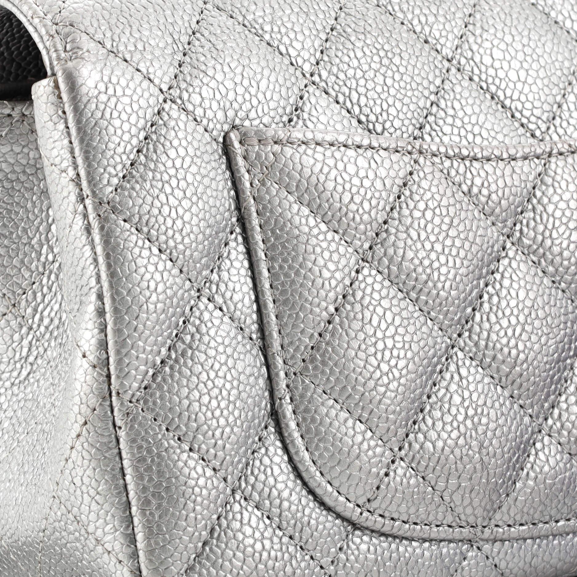 Chanel Classic Single Flap Bag Quilted Caviar Mini For Sale at 1stDibs