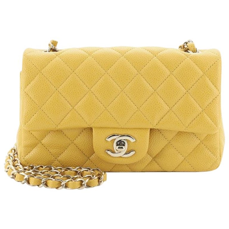 Chanel Classic Single Flap Bag Quilted Caviar Mini at 1stDibs