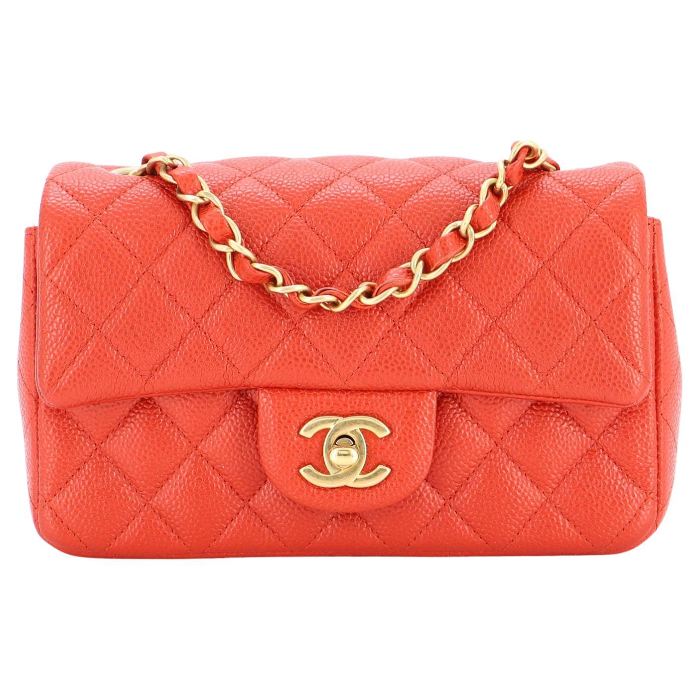 Chanel Classic Single Flap Bag Quilted Caviar Mini at 1stDibs