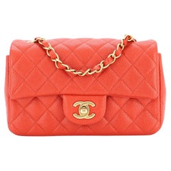 Chanel Classic Single Flap Bag Quilted Caviar Mini