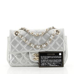 Chanel Classic Single Flap Bag Quilted Iridescent Calfskin Mini