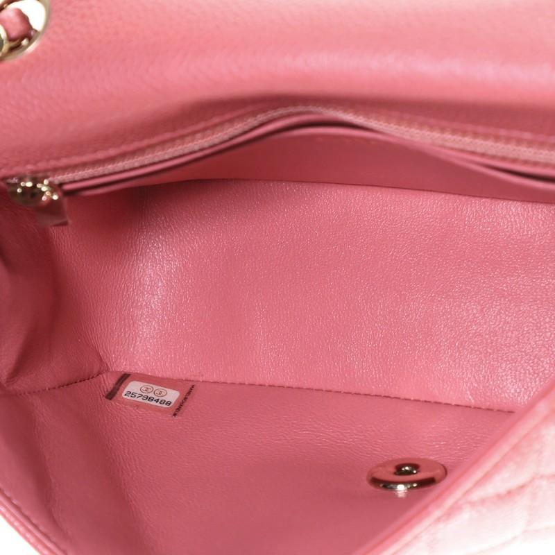 Chanel Classic Single Flap Bag Quilted Iridescent Caviar Mini 1