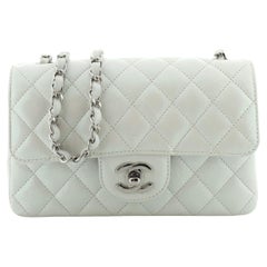 Chanel Classic Single Flap Bag Quilted Iridescent Crumpled Calfskin Mini