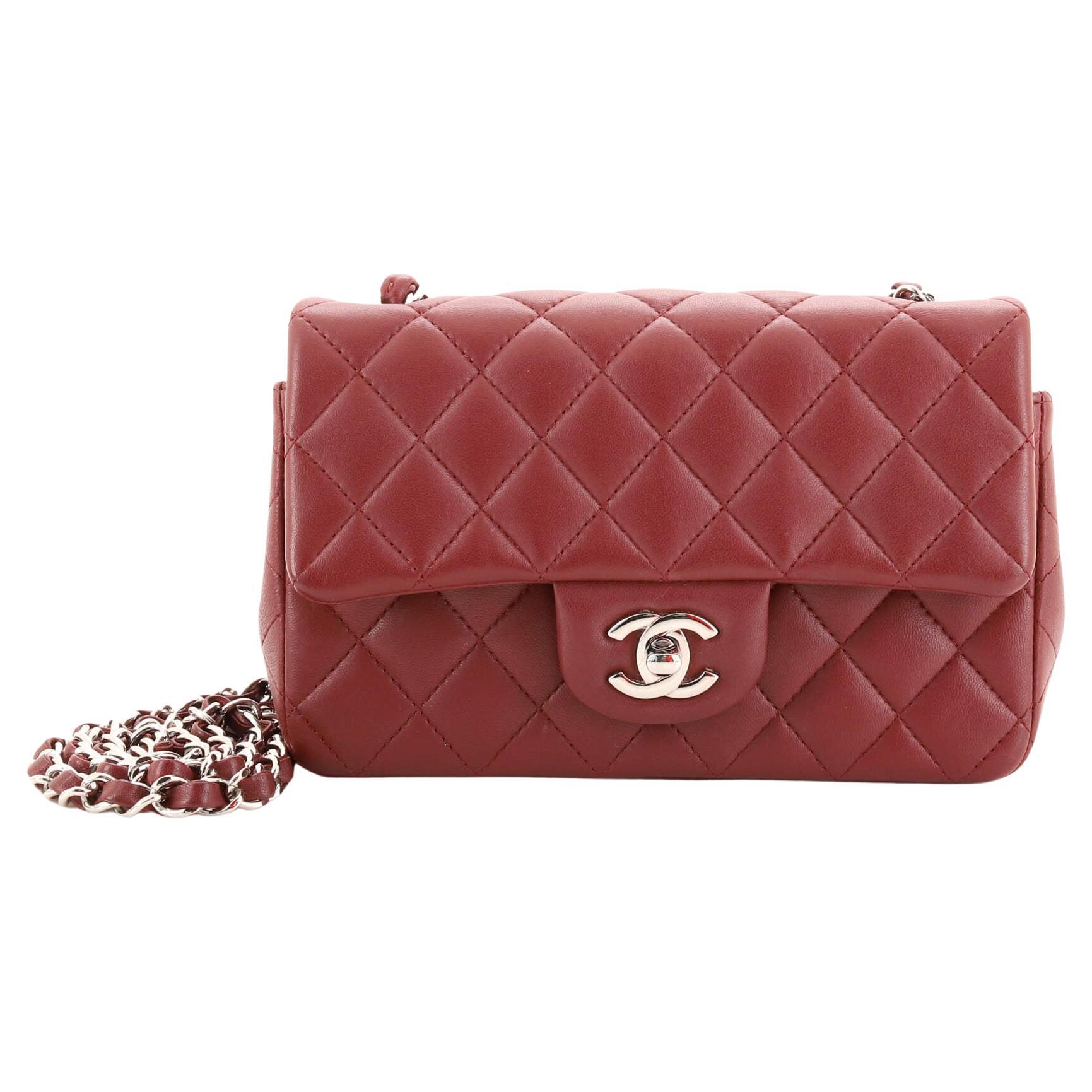 Chanel Classic Single Flap Bag Quilted Iridescent Lambskin Mini at