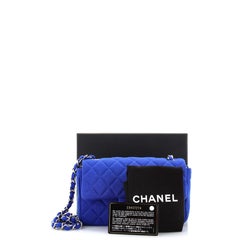 Chanel Classic Single Flap Bag Quilted Jersey Mini
