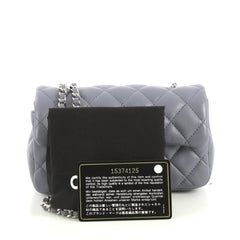 Chanel Classic Single Flap Bag Gestepptes Lammleder Extra Mini