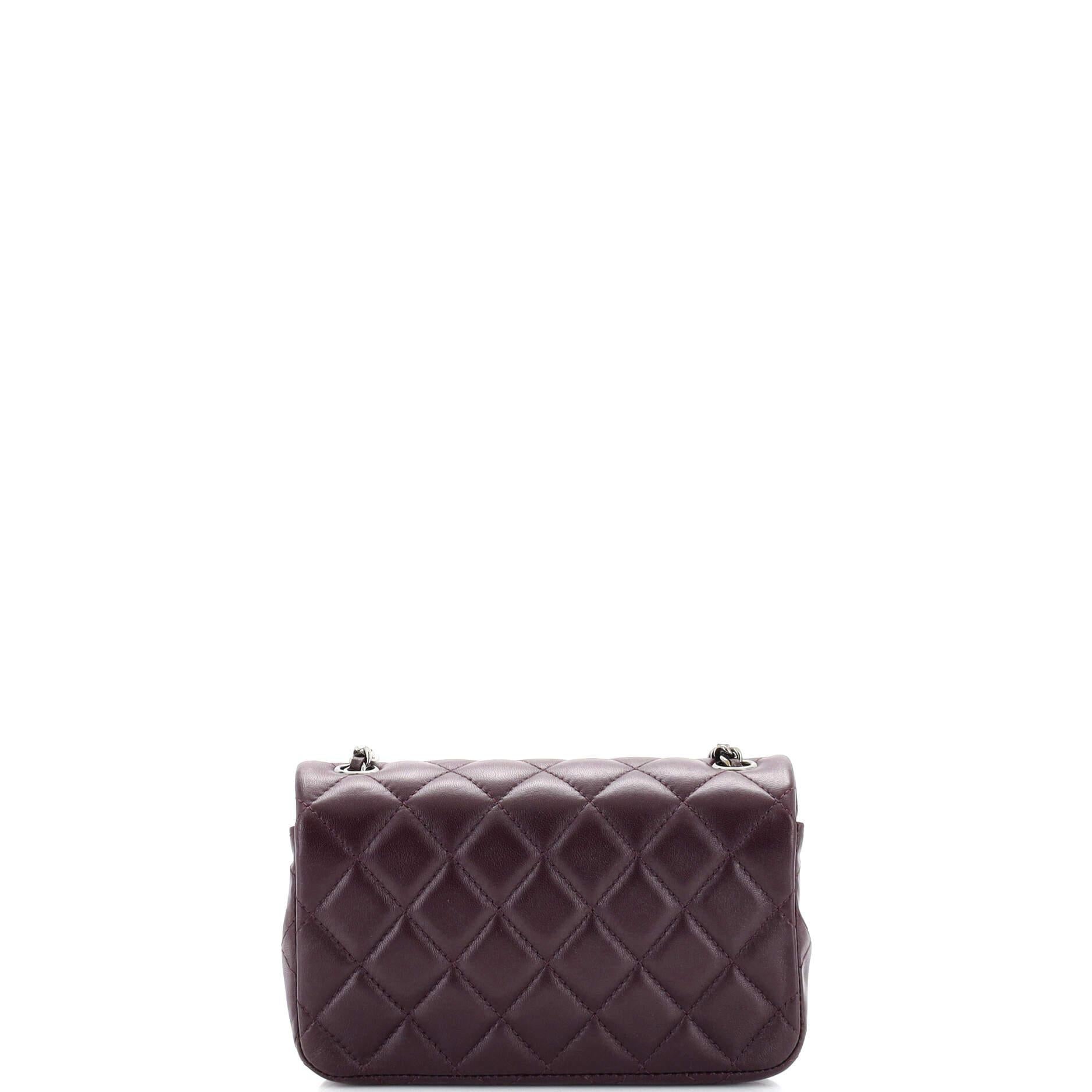 Women's Chanel Classic Single Flap Bag Quilted Lambskin Extra Mini