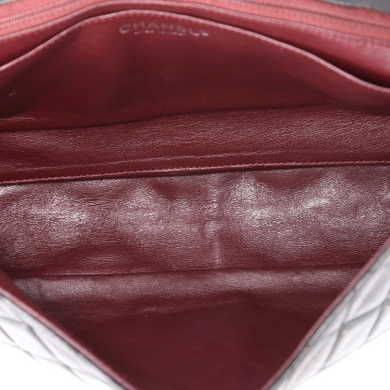 Chanel 25 Classic Single Flap Bag 35cm Brown Leather 323479