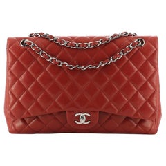 Chanel Classic Single Flap Bag Quilted Lambskin Maxi