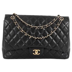 Chanel Classic Single Flap Bag Quilted Lambskin Maxi