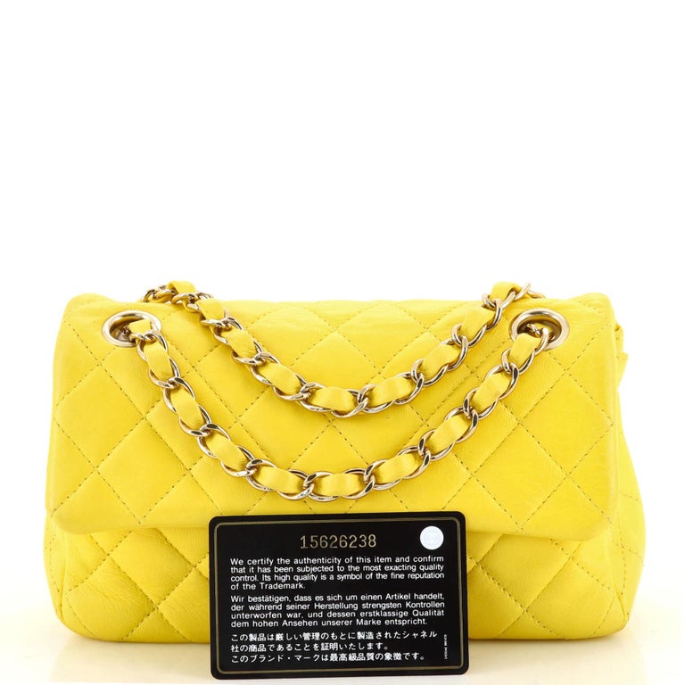 Chanel Classic Single Flap Bag Quilted Lambskin Mini at 1stDibs