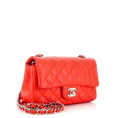 Chanel Classic Single Flap Bag Quilted Lambskin Mini