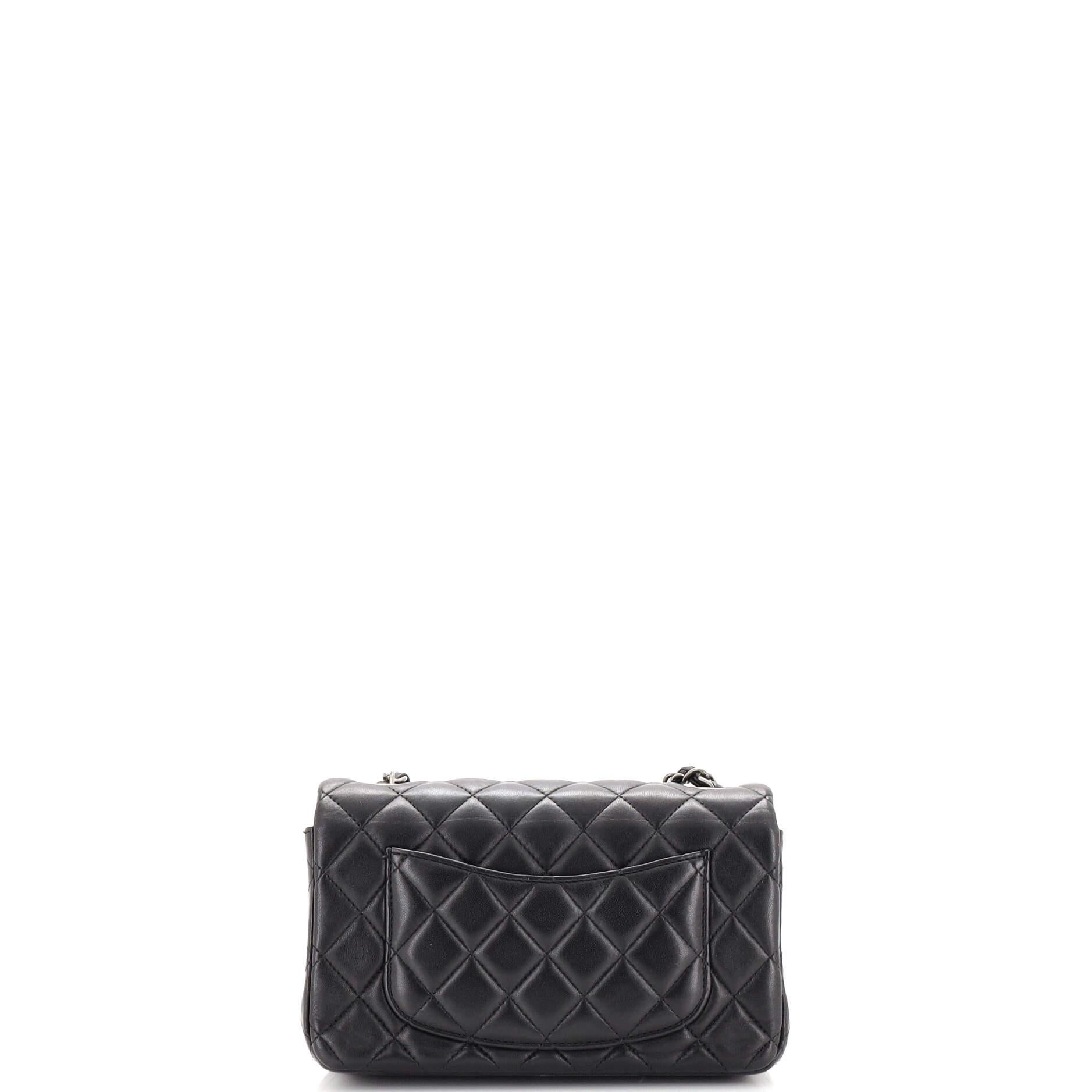 Women's or Men's Chanel Classic Single Flap Bag Quilted Lambskin Mini