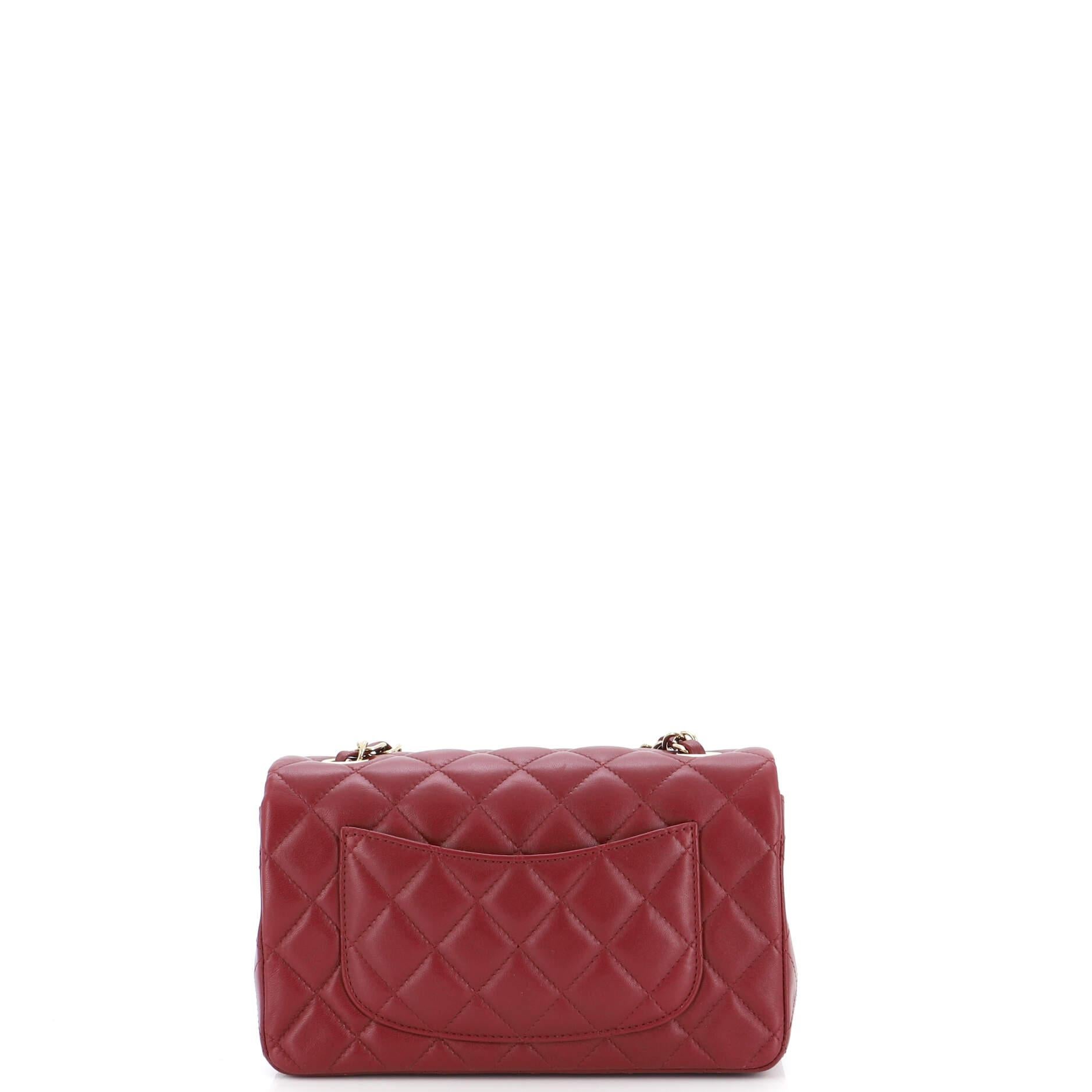 Women's Chanel Classic Single Flap Bag Quilted Lambskin Mini