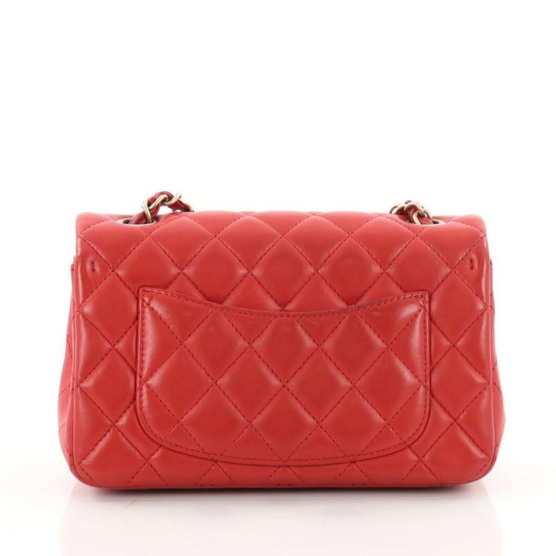 Women's Chanel Classic Single Flap Bag Quilted Lambskin Mini