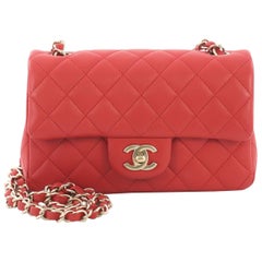 Chanel Classic Single Flap Bag Quilted Lambskin Mini
