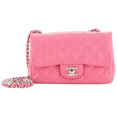 Chanel Classic Single Flap Bag Quilted Lambskin Mini