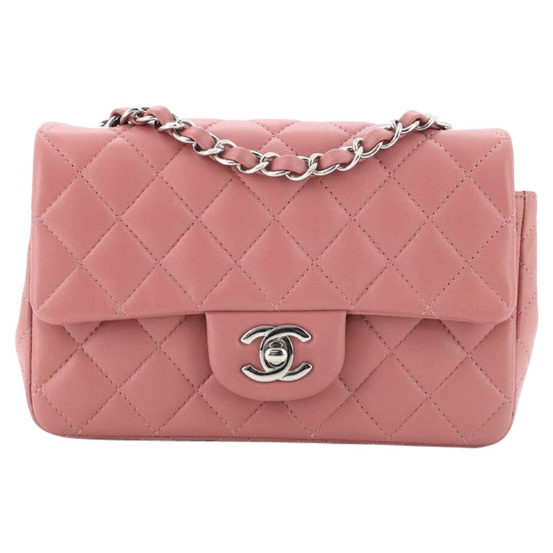 Chanel Classic Single Flap Bag Quilted Lambskin Mini