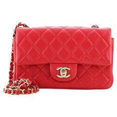 Chanel Classic Single Flap Bag Quilted Lambskin Mini
