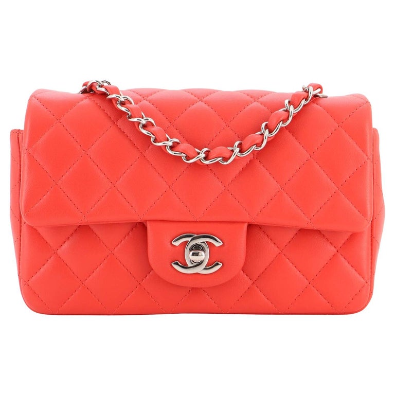 Chanel Classic Single Flap Bag Quilted Lambskin Mini For Sale at 1stDibs