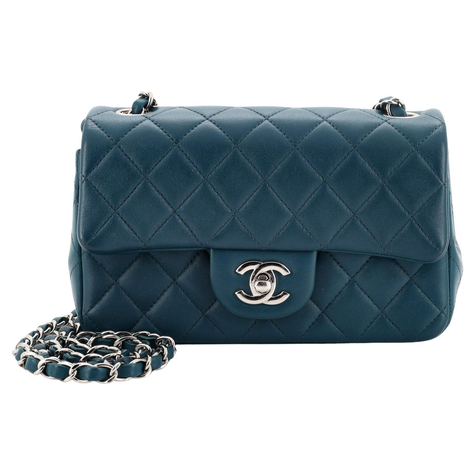 Chanel Classic Single Flap Bag Quilted Lambskin Mini For Sale at 1stDibs