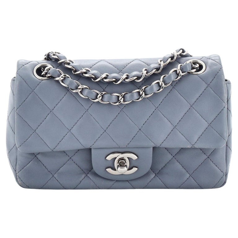 Blue Chanel Mini Bag - 48 For Sale on 1stDibs  blue mini chanel bag, chanel  blue mini flap bag, chanel mini flap bag navy blue