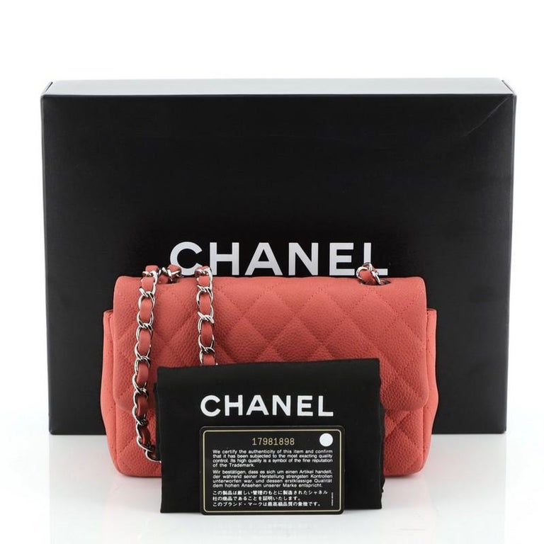 Chanel Classic Single Flap Bag Quilted Matte Caviar Mini at 1stDibs ...