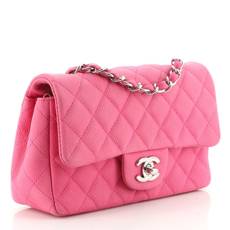 Chanel Classic Single Flap Bag Quilted Matte Caviar Mini at 1stDibs