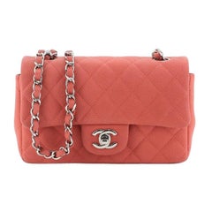 Chanel Classic Single Flap Bag Quilted Matte Caviar Mini
