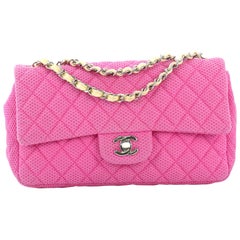 Chanel Classic Single Flap Bag Quilted Mesh Medium