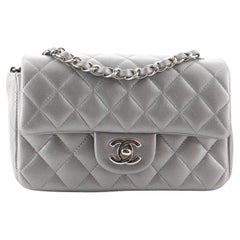 Chanel Classic Single Flap Bag Quilted Metallic Lambskin Mini at 1stDibs