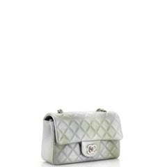 Chanel Classic Single Flap Bag Quilted Ombre Metallic Goatskin Mini