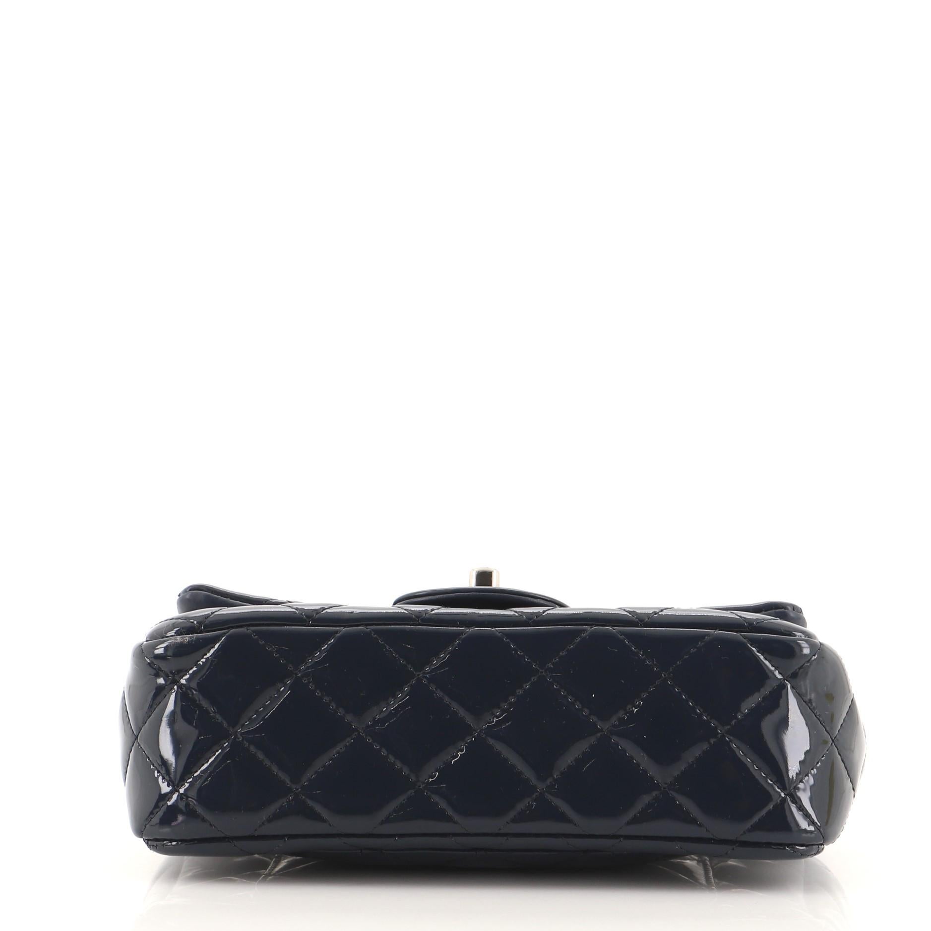 Women's or Men's Chanel Classic Single Flap Bag Quilted Patent Mini