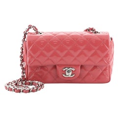 Chanel Classic Single Flap Bag Quilted Patent Mini