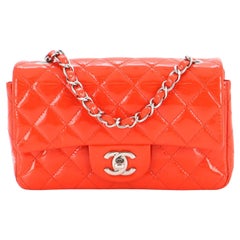 Chanel Classic Single Flap Bag Quilted Patent Mini Chanel Classic Single Flap Bag Quilted Patent Mini