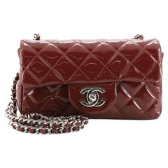 Chanel Classic Single Flap Bag Quilted Patent Mini