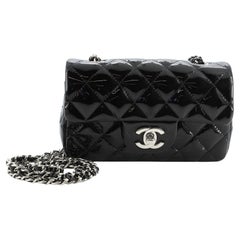 Chanel Classic Single Flap Bag Quilted Patent Mini