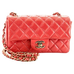 Chanel Classic Single Flap Bag Quilted Patent Mini