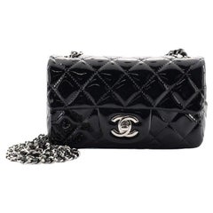 Chanel Classic Single Flap Bag Quilted Patent Mini