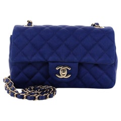 Chanel Classic Single Flap Bag Quilted Satin Mini