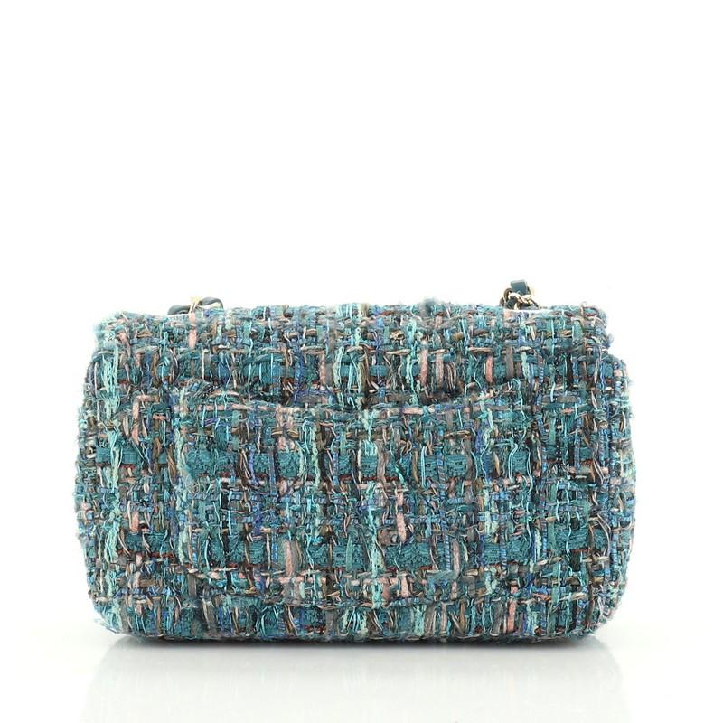 chanel tweed mini flap