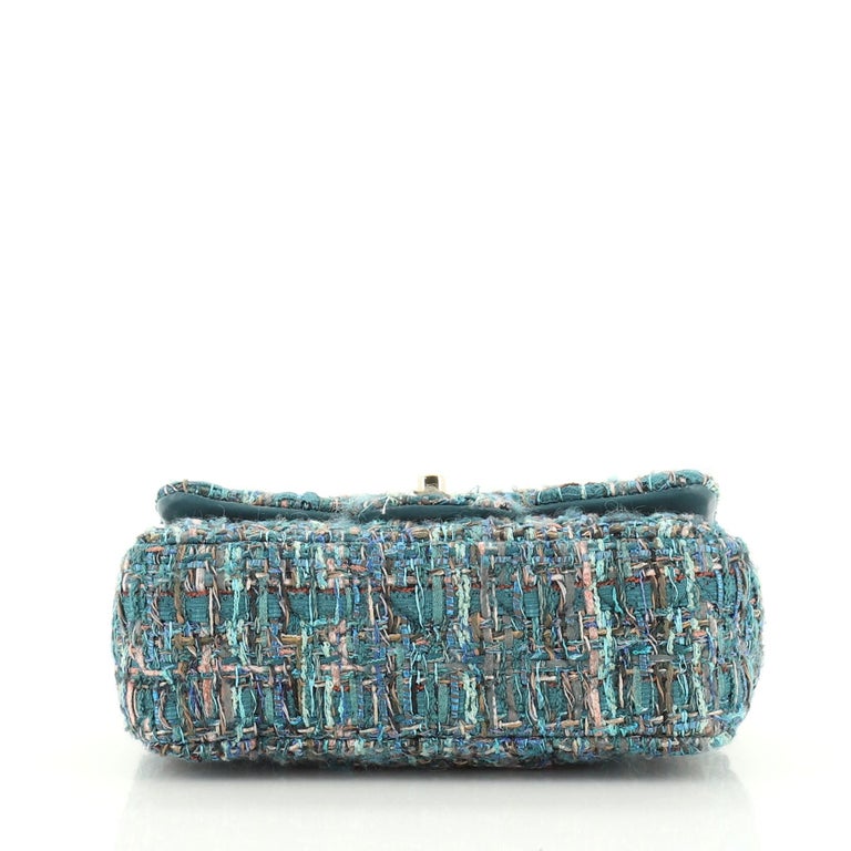Timeless/classique tweed handbag Chanel Blue in Tweed - 24410407