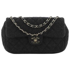 Chanel Classic Single Flap Bag Quilted Wool Small
