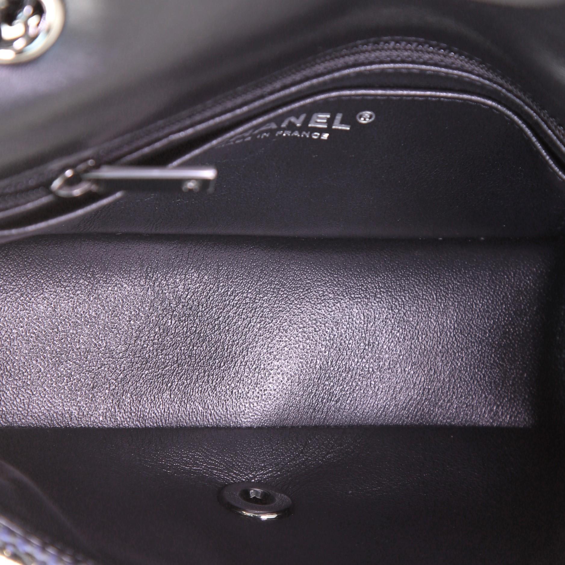 Chanel Classic Single Flap Bag Sequin Embellished Lambskin Mini 1