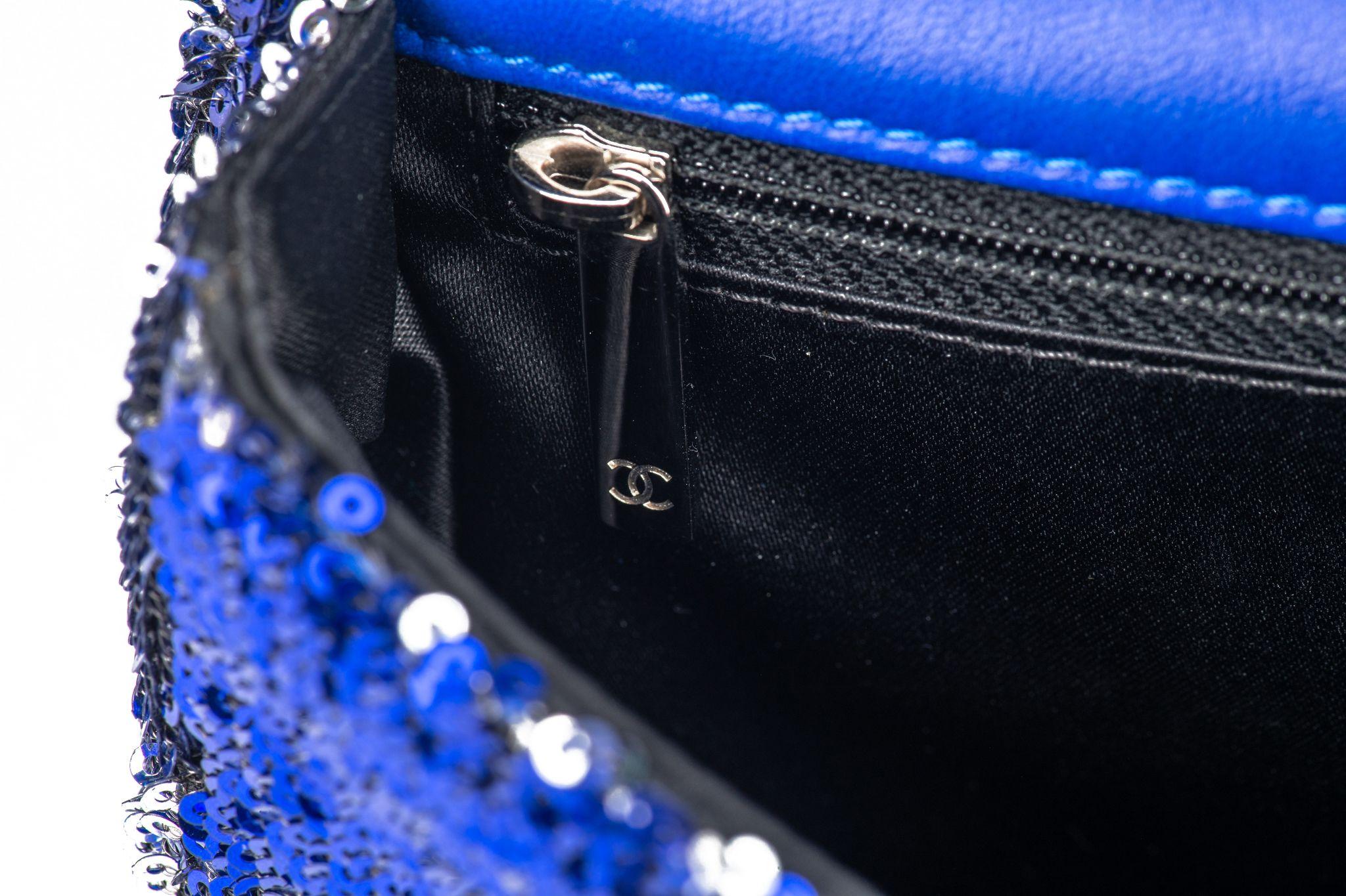 Chanel Classic Single Flap Bag Sequins For Sale 5