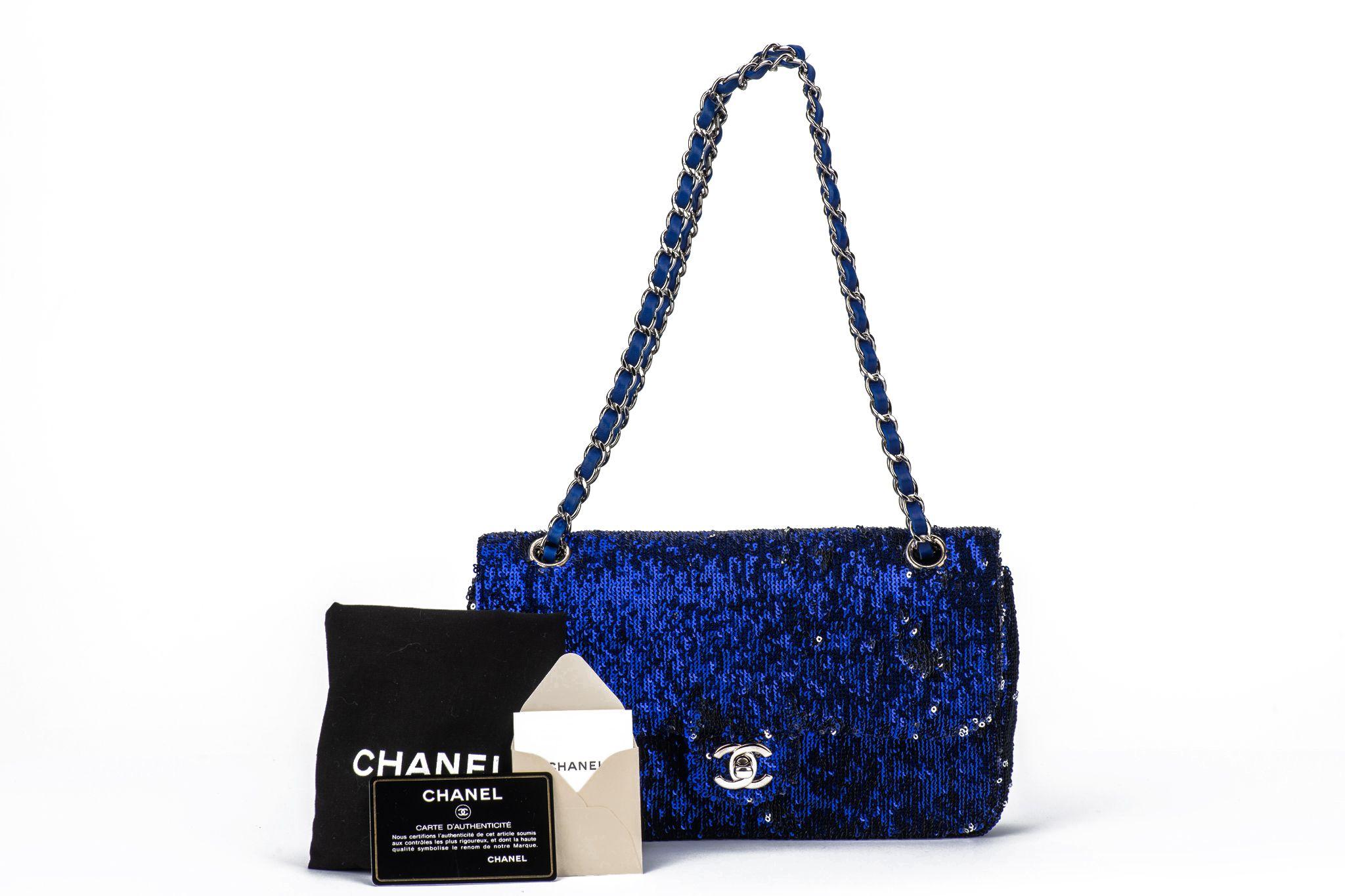 Chanel Classic Single Flap Bag Sequins For Sale 10