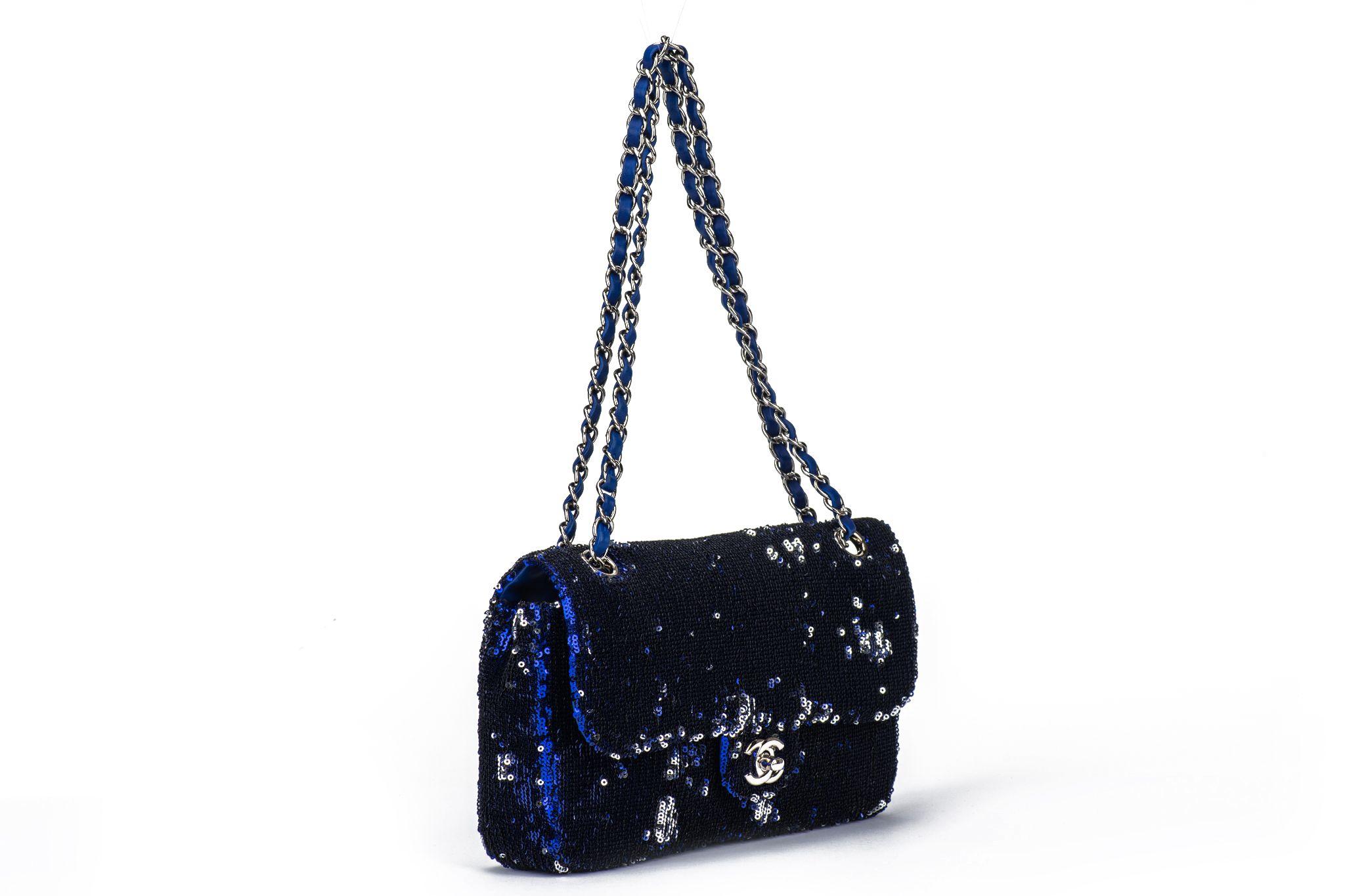 Women's Chanel Classic Single Flap Bag Sequins For Sale
