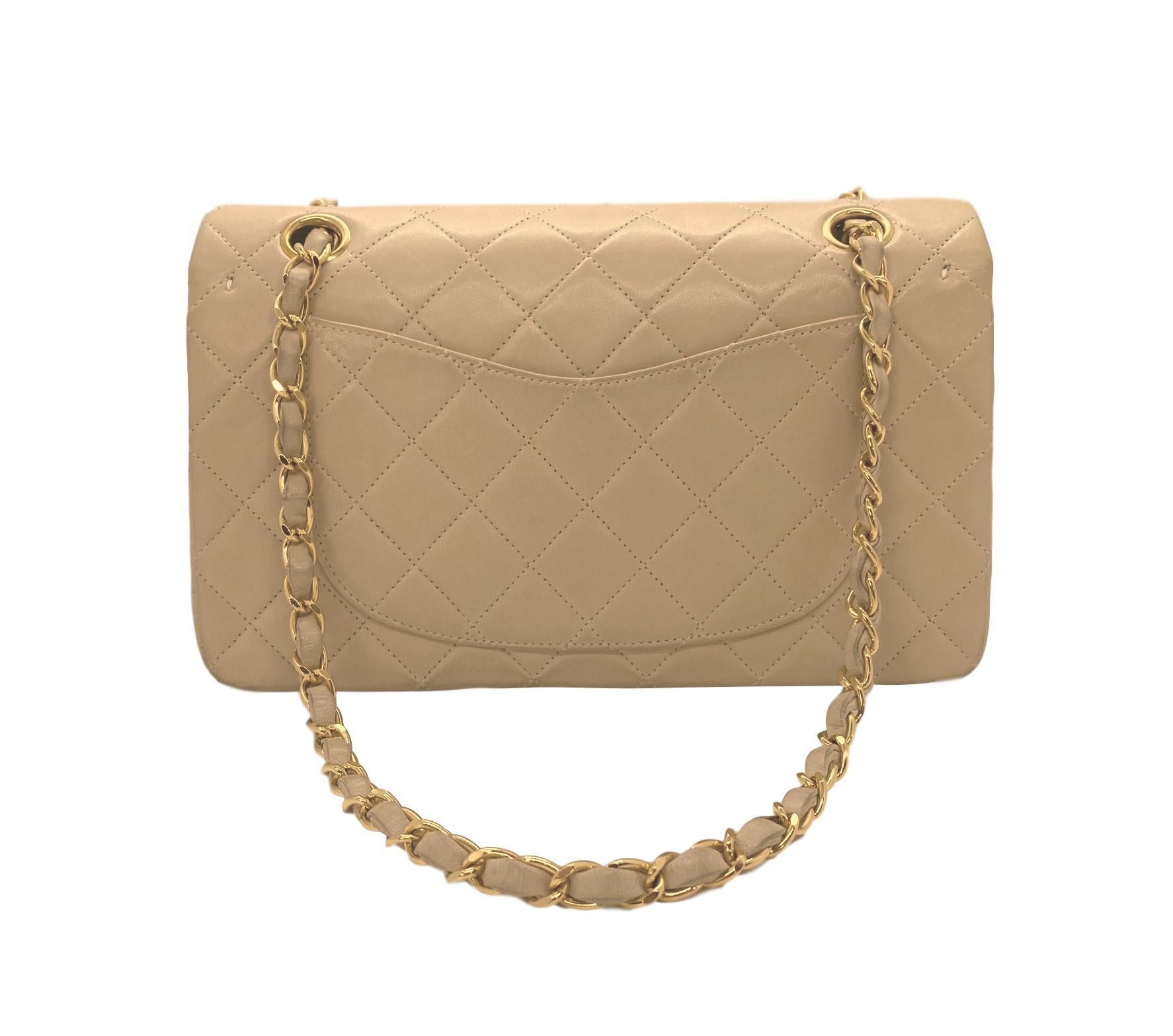 Chanel Classic Small 2.55 Double Flap Quilted Lambskin Bag In Good Condition In Banner Elk, NC