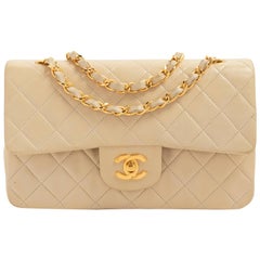 Retro Chanel Classic Small 2.55 Double Flap Quilted Lambskin Bag