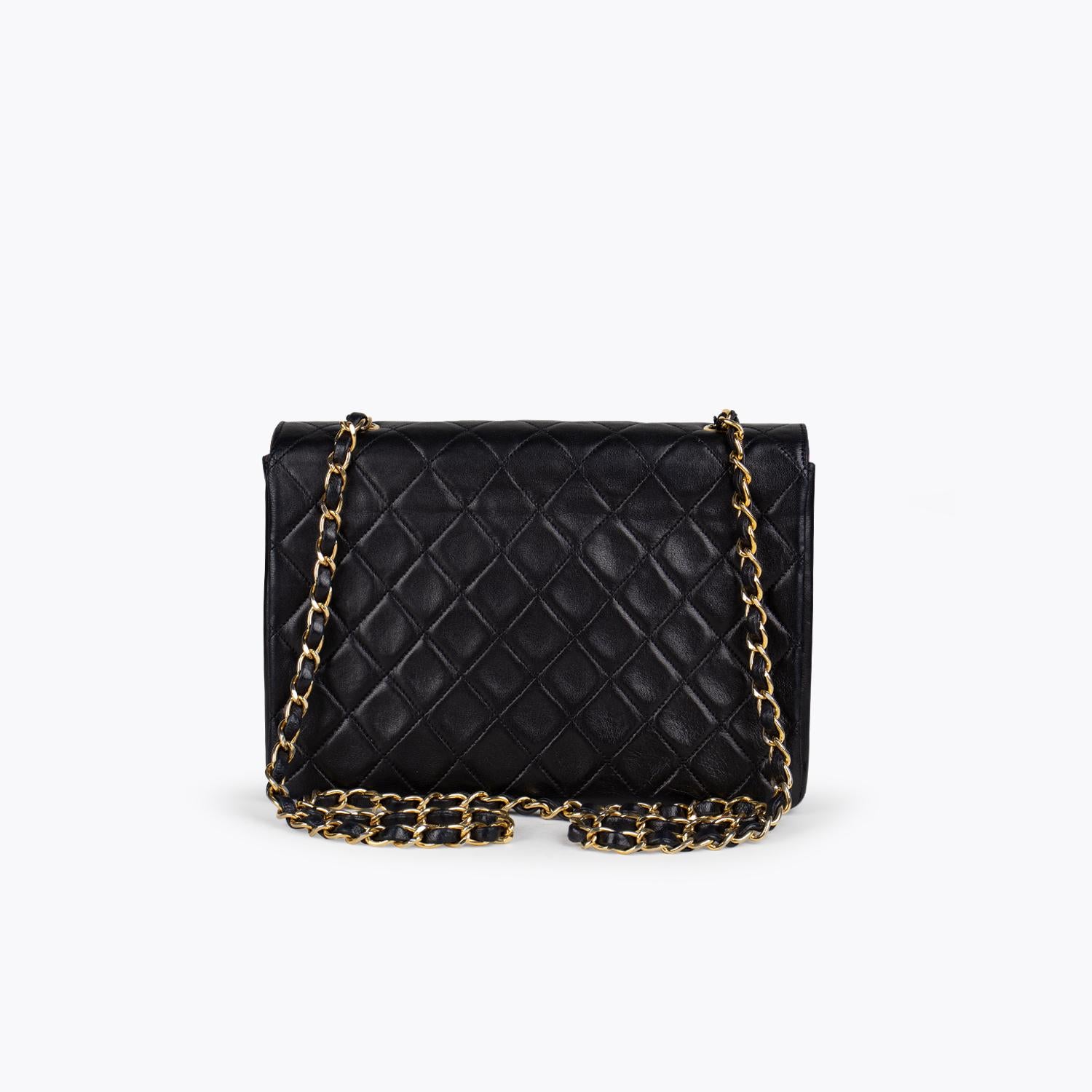 Black Chanel Classic Small Single Flap Crossbody Bag